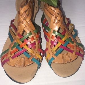 New Mexican Huaraches with back zipper closure